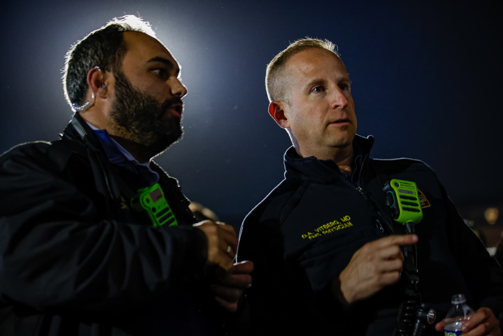 Stagecoach Medical Group leadership working an overnight field operation